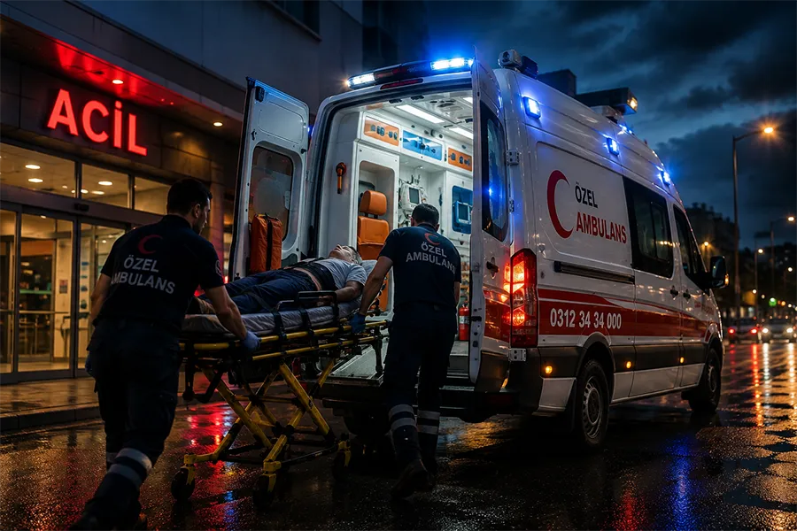 Ankara'da 7/24 Özel Ambulans ve Hasta Nakil Hizmeti