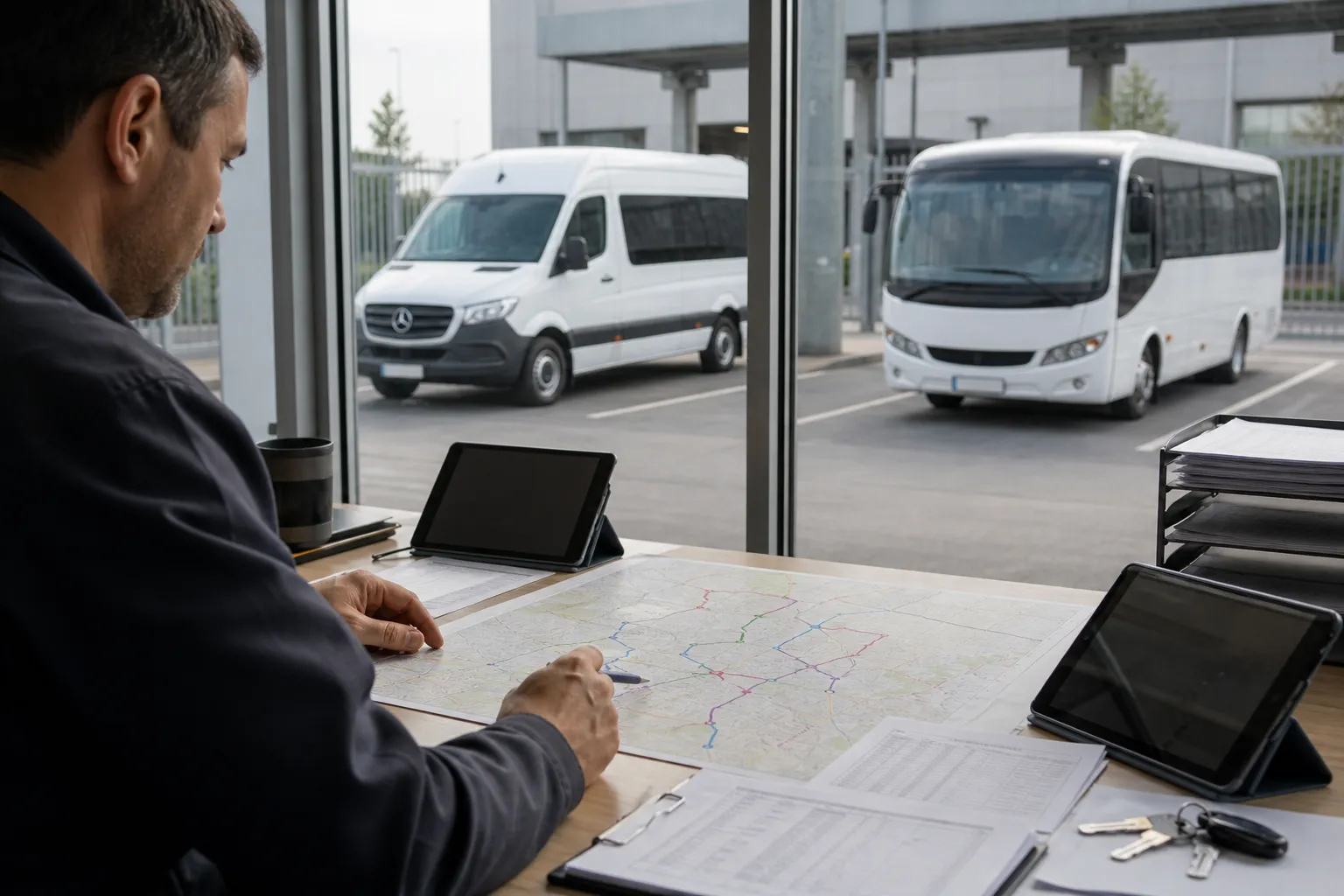 Fabrika personel servisi güzergah ve vardiya planlaması